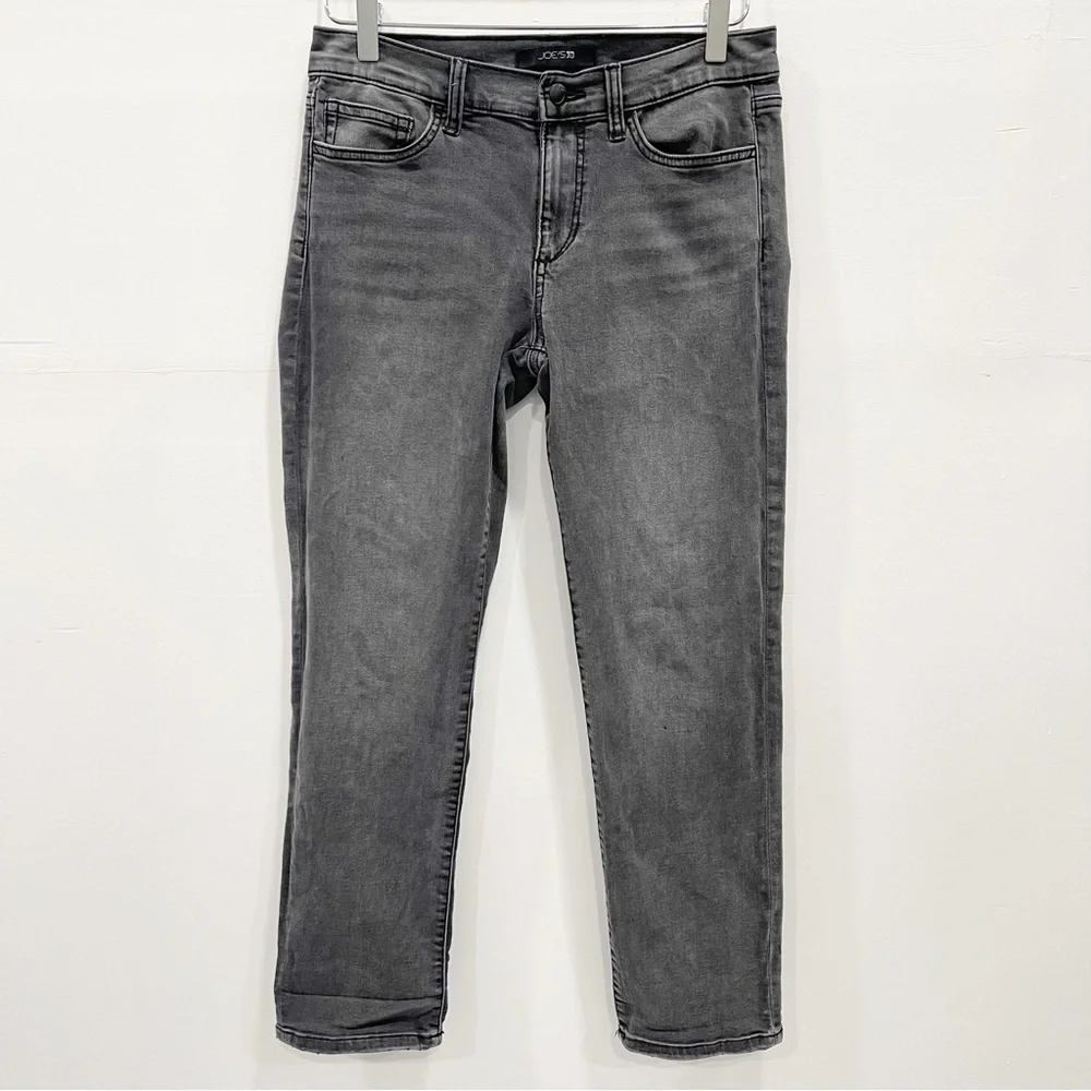Joe’s Straight Crop Denim Jeans Women’s 26 Cotton Blend Washed Black